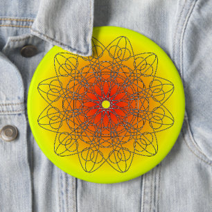 Star Light 6 Cm Round Badge