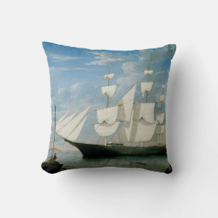 Star Light in Boston Harbour Cushion