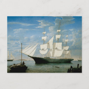 Star Light in Boston Harbour Postcard