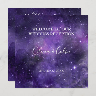 Star Light Purple Wedding Reception Menu
