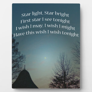 Star Light Star Bright Plaque