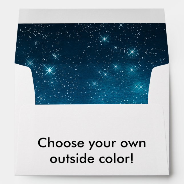 Star Light Starry Night Any Colour Envelopes (Back (Bottom))