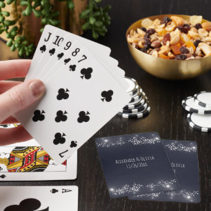 Star Light Wedding Favour Playing Cards