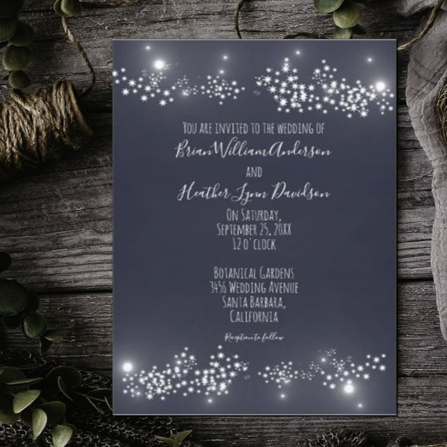Star Light Wedding Invitation (Star Light Wedding Invitation)