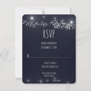 Star Light Wedding RSVP Card