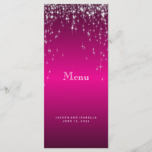 Star Lights in Hot Pink - Menu