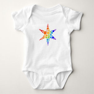 Star logo baby bodysuit