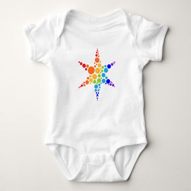 Star logo baby bodysuit (Front)