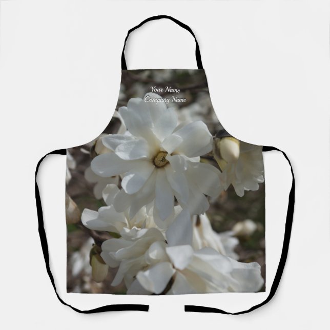 Star Magnolia Blooms Apron (Front)