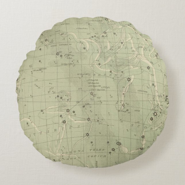 Star map 2 round cushion (Front)