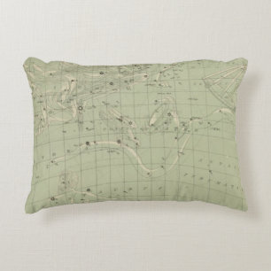 Star map decorative cushion