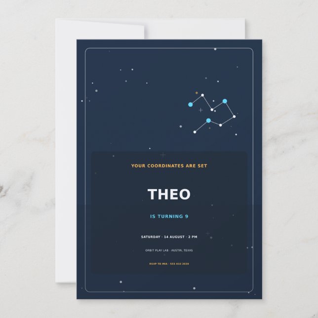 Star Map Invitation (Front)