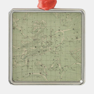Star map metal tree decoration