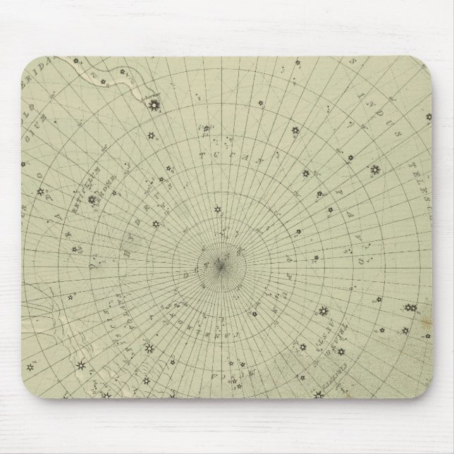 Star map of South polar region Mouse Pad (Front)