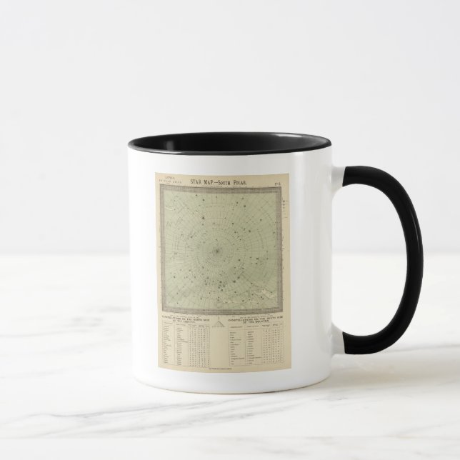 Star map of South polar region Mug (Right)
