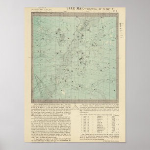Star map poster