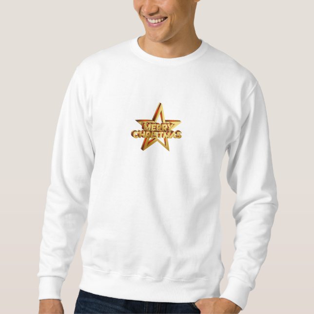 Star Merry Christmas Sweatshirt (Front)