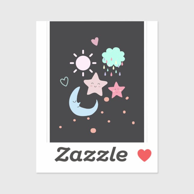 Star Moon cloud sun heart cute (Sheet)