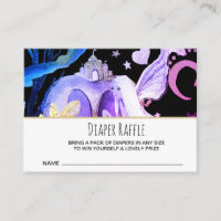 *~* Star Moon Fairy Tale Baby Shower Diaper Raffle