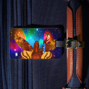 Star Moth Luggage Tag