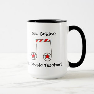 Star Musical Note Music Teacher Gift Mug
