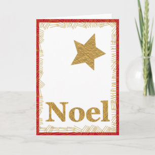 Star Noel Christmas Card