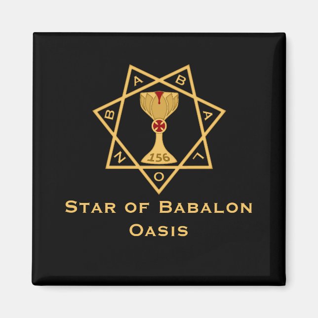 Star of Babalon Gold Logo Magnets (Front)