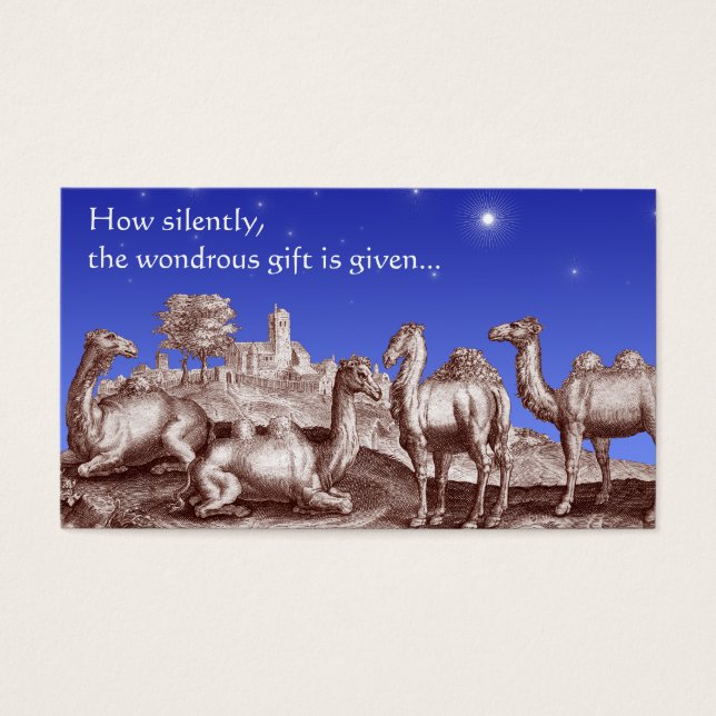 Star of Bethlehem Biblical Christmas Gift Cards (Front)
