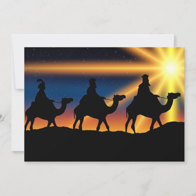 Star of Bethlehem, Birth of Christ Card (Front)