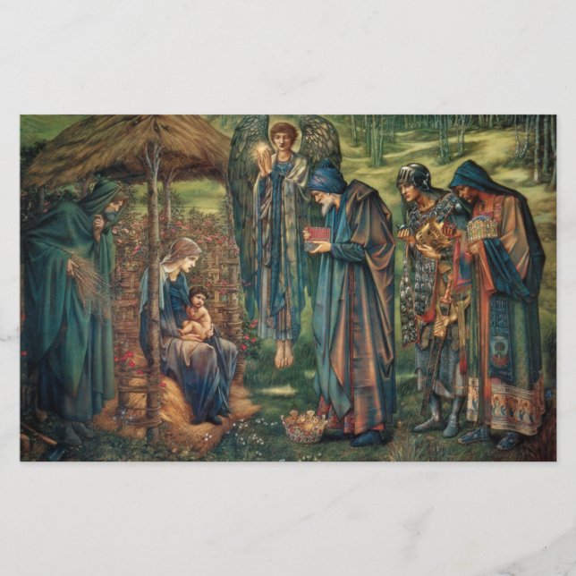 Star of Bethlehem (by Edward Burne-Jones) Stationery (Front)