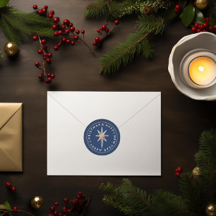 Star of Bethlehem Christmas Classic Round Sticker