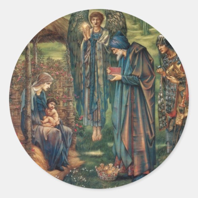 Star of Bethlehem Classic Round Sticker (Front)
