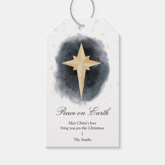 Star of Bethlehem Nativity Christmas Gift Tag (Front)