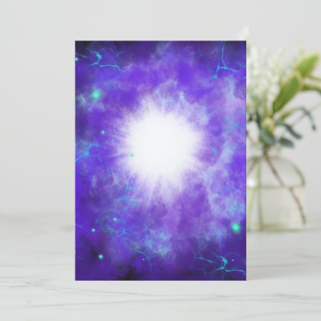 Star of Bethlehem personalised  Holiday Card (Standing Front)