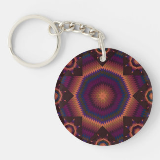 Star of Bethlehem Quilt warmth Key Ring