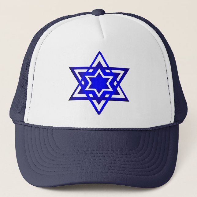 Star of David 3d Trucker Hat (Front)