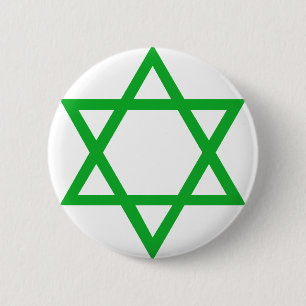 Star of David 6 Cm Round Badge