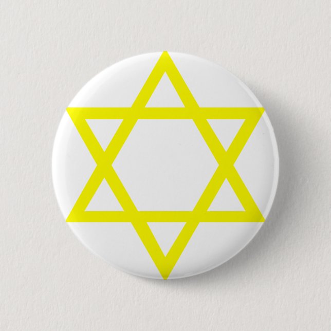 Star of David 6 Cm Round Badge (Front)