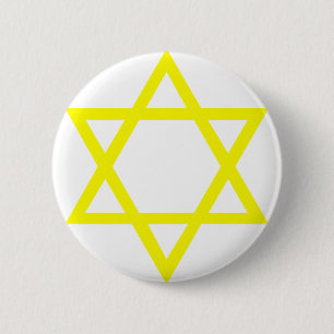 Star of David 6 Cm Round Badge