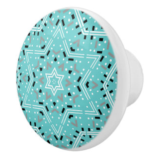 Star of David | Abstract Decorative Drawer Cabinet Ceramic Knob