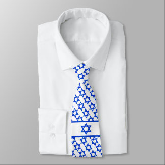 Star of David and Israeli Flag Tie