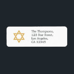 Star of David Bat Mitzvah<br><div class="desc">Bat Mitzvah celebration address labels designed to be quickly and easily customised to your specifics.</div>