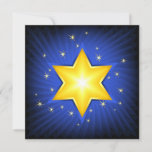 Star of David Card<br><div class="desc">Star of David Jewish religion Hanukkah digital art illustration</div>