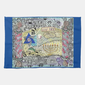 Star of David Challah Cover Tea Towel