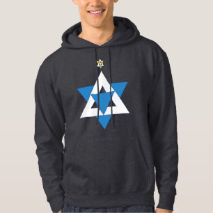 Star of David Christmas Tree Hoodie
