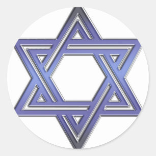 Star of David Classic Round Sticker