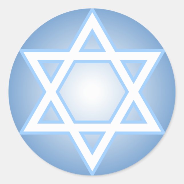 Star of David Classic Round Sticker (Front)