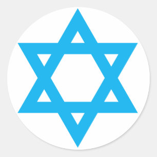 "STAR OF DAVID" CLASSIC ROUND STICKER
