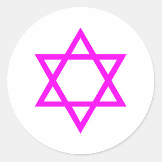 Star of David Classic Round Sticker