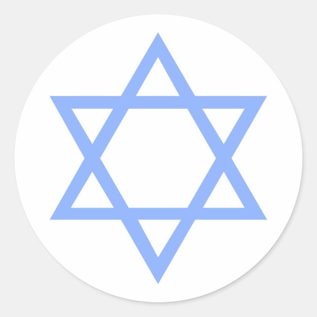 Star of David Classic Round Sticker (Front)